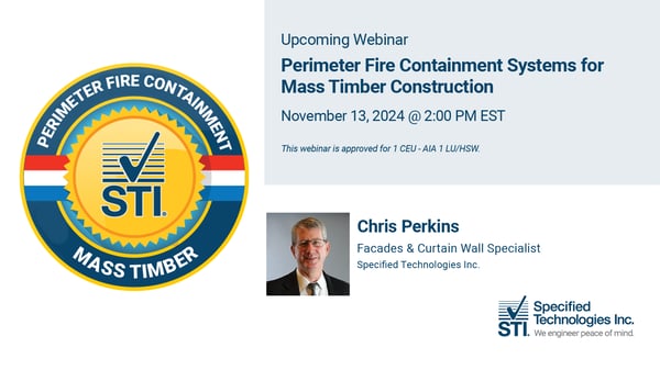 Perimeter Fire Containment Mass Timber Webinar Graphic