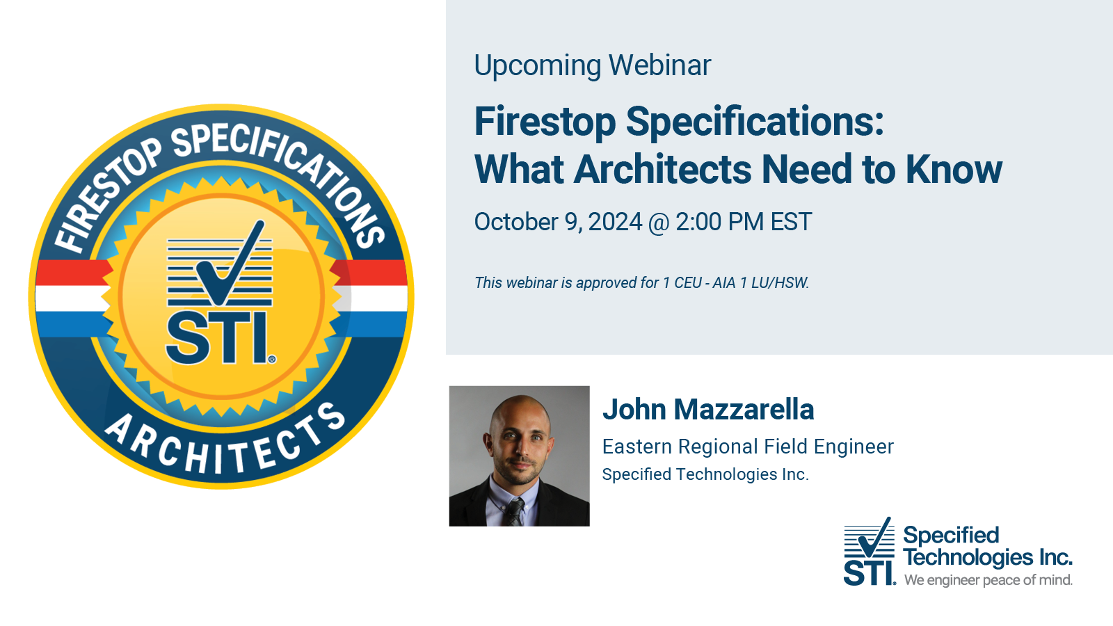 Firestop Specs Webinar Graphic