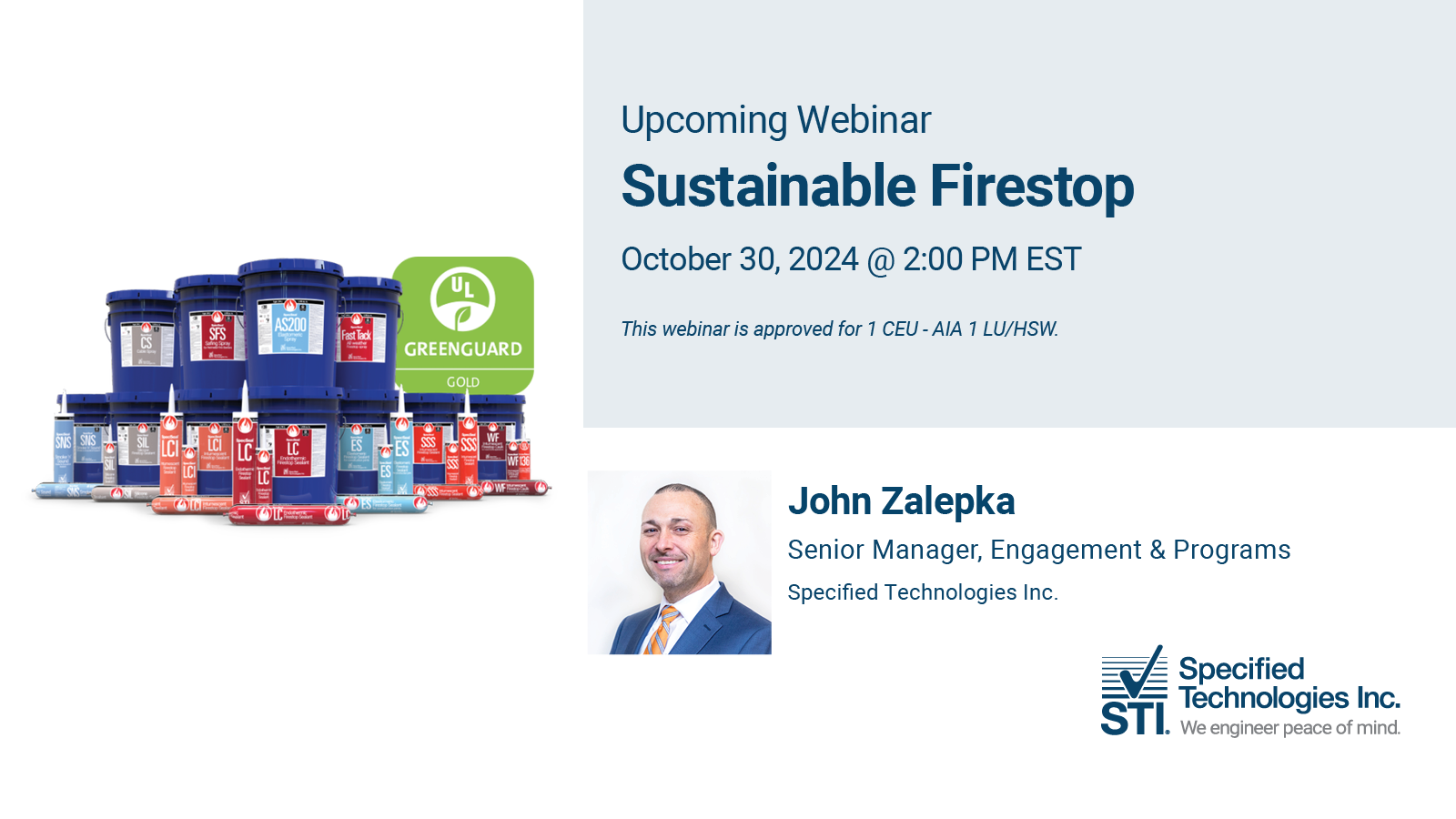 Sustainable Firestop Webinar Updated Graphic